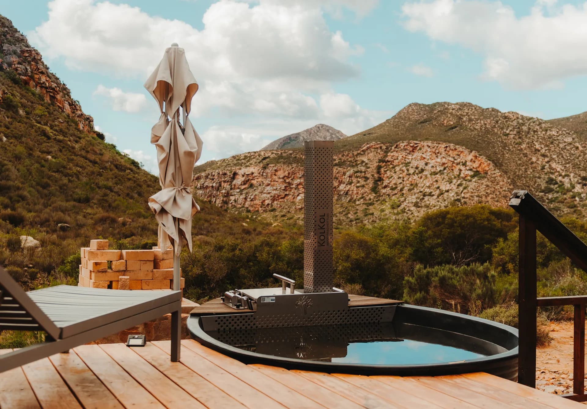 Outside: The Hot Tub